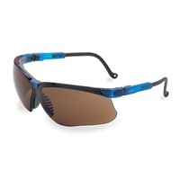 Honeywell S3241 Uvex By Sperian Genesis Safety Glasses With Vapor Blue Frame And Espresso Polycarbonate Ultra-dura Anti-Scratch
